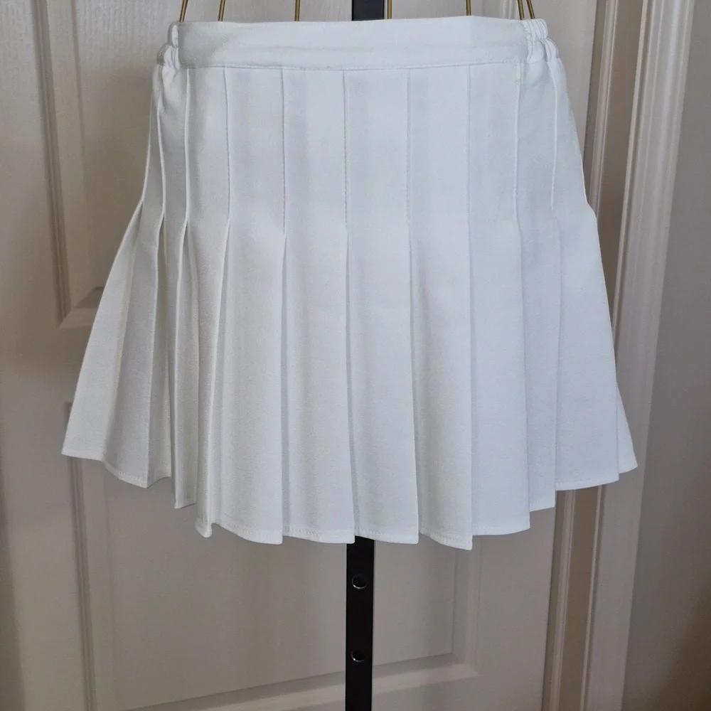 Preteen / Teen White Pleated Skort Girls (12) Skater Soccer Sporty